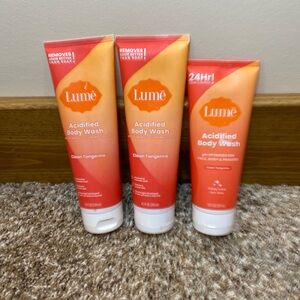 LUME CLEAN TANGERINE Acidified Body Wash FULL 8.5 OZ Bundle